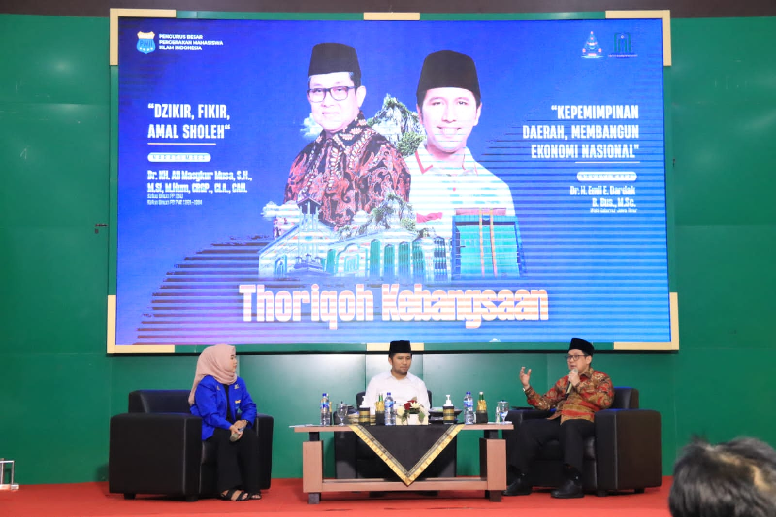 Ali Maskur Musa saat mengisi seminar Thoriqo Kebangsaan pada MUSPIMNAS PB PMII 2022. Sumber Foto EfendiDeras.id