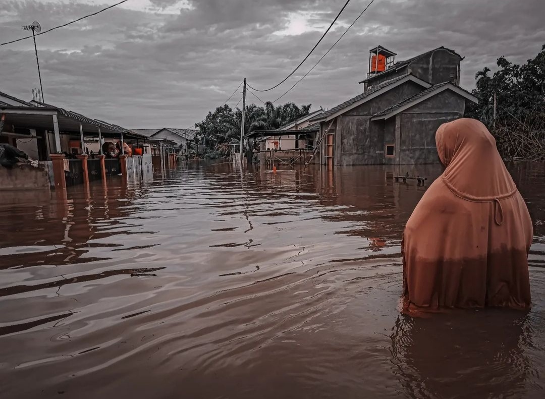 Ilustrasi banjir Sumber Foto: Instagram @defri_candra