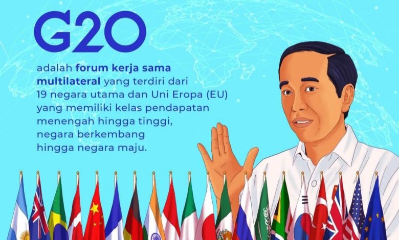 Bendera negara-negara yang hadir di KTT G20 Bali. Sumber IG @jokowi