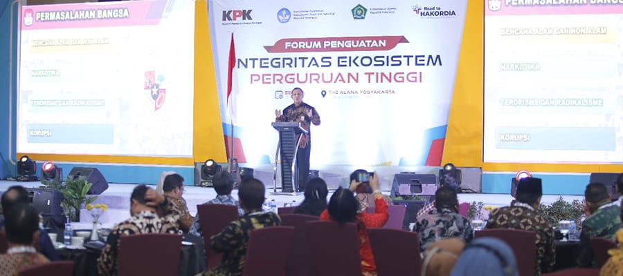 Firli Bahuri (Ketua KPK) dalam Forum Penguatan Integritas Perguruan Tinggi Sumber foto Dok. KPK