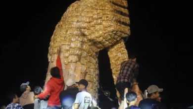 Foto Festival Banjir Tahu Kunir Kidul Lumajang. Sumber Foto Instagram @lumajang_kab