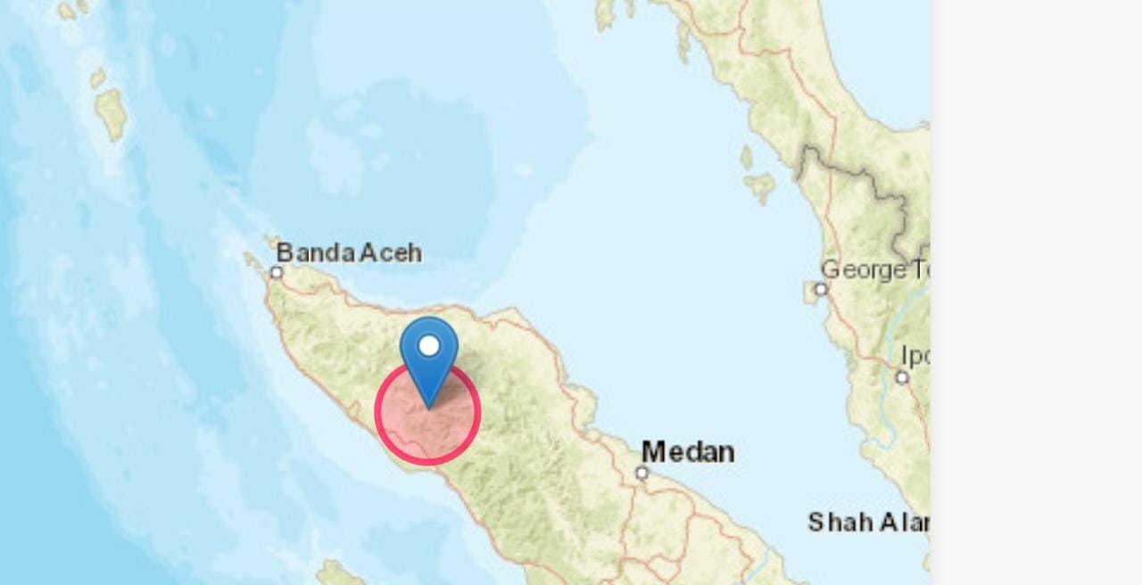 Gempa Manitudo 4.9 Guncang Takengon Aceh, Getaran Terasa di 4 Wilayah