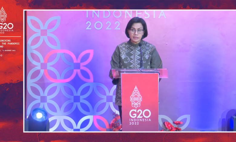 Sri Mulyani saat acara launching of the pandemic fund di Nusa Dua Bali. Sumber: Media Kemenkeu