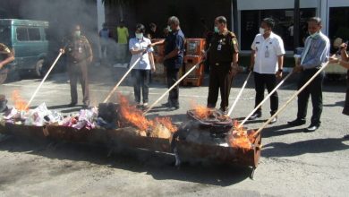 Polda Lampung Musnahkan Narkotika Sebanyak 171,5 Kilo