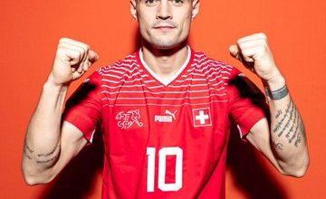 Pemain Timnas Swiss, Granit Xhaka. Sumber Twitter @davidhickman14