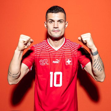 Pemain Timnas Swiss, Granit Xhaka. Sumber Twitter @davidhickman14