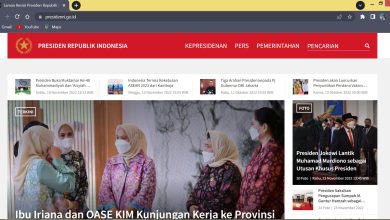 Tangkapan Layar Situs Resmi Presiden RI Sumber Foto: Website presidenri