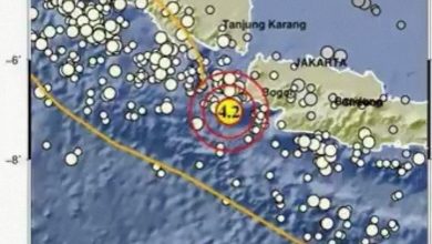 Gempa M4,2 guncang Banten Sumber: Tangkapan layar Twitter @infoBMKG