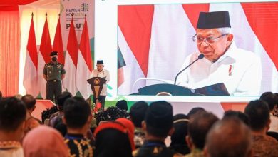 Wapres Ma’ruf Amin meresmikan Pusat Layanan Usaha Terpadu Koperasi dan UMKM (PLUT KUMKM). Sumber Foto: Instagram @kyai_marufamin