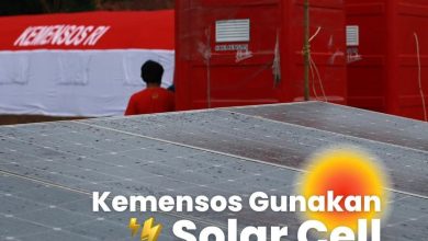 Panel Surya (Solar Cell) Sumber Foto: Akun IG @kemensos