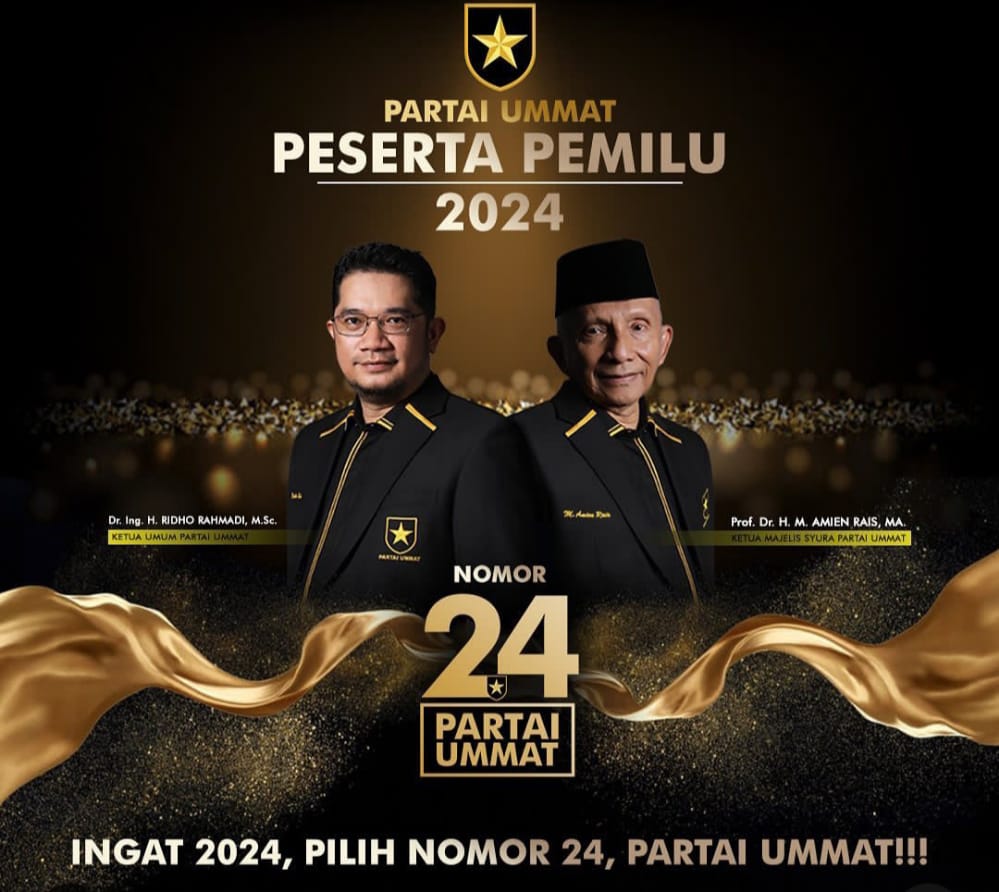 Partai Ummat Peserta Pemilu 2024 dengan Nomor 24. Sumber Foto Instagram @partaiummatofficial