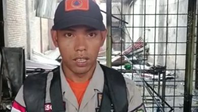 Petugas BPBD Kota Medan seusai memadamkan api. Sumber foto: Instagram @bpbdkotamedan