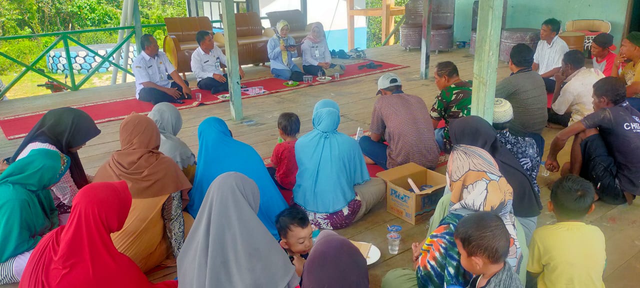 Sosialisasi program bantuan kepada SP Bina Angsana. Sumber Foto Istimewa