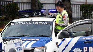 salah satu kendaraan patroli yang di pasangi sistem tilang elektronik (ETLE) Mobile