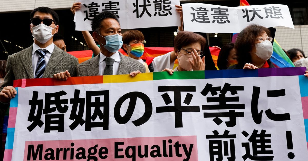 Pengadilan Tokyo: Jepang Dilarang Menikah Sesama Jenis Demonstran untuk kesetaraan.