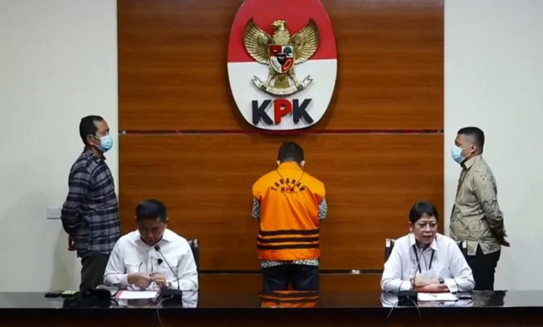 Konferensi pers. Sumber: Youtube KPK RI