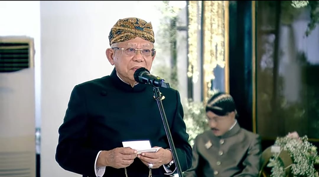 Ma’ruf Amin (Wakil Presiden RI). Sumber foto: YouTube Presiden Joko Widodo