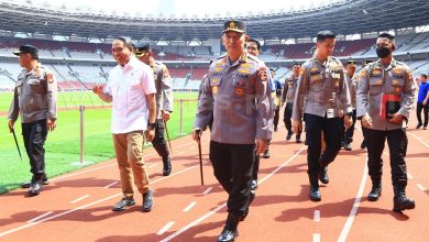 Kapolri Bersama Menpora Tinjau Stadion GBK Jelang Pelaksanaan Piala AFF 2022 AFF