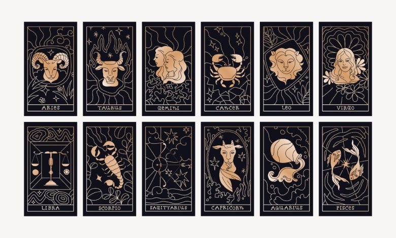 Ilustrasi lambang zodiak, Sumber Foto: freepik