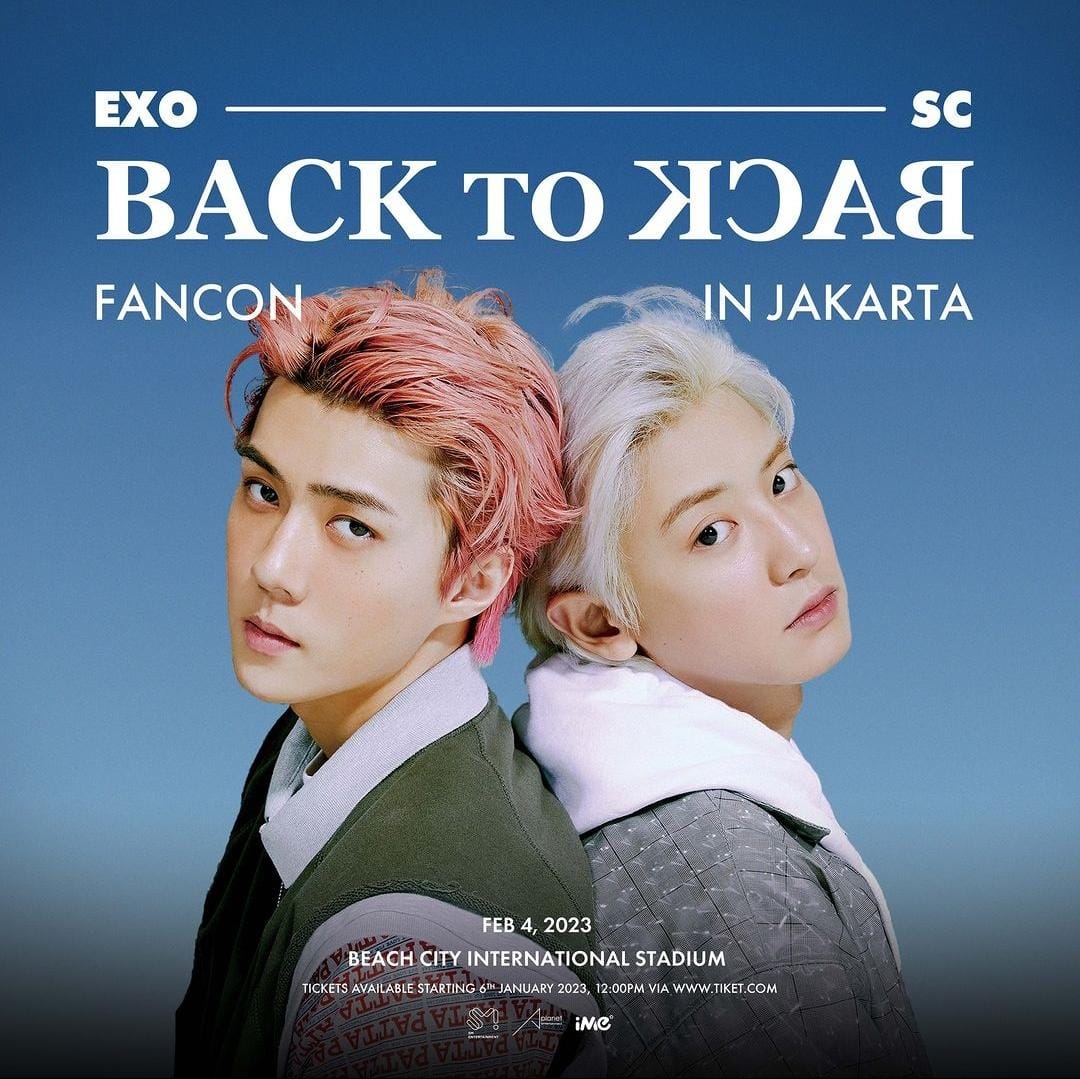 Poster Fancon Sehun dan Chanyeol EXO. Sumber foto: Instagram @ime_indonesia