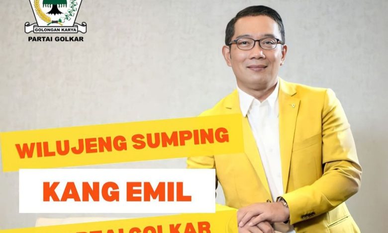 Ridwan Kamil Sah Jadi Kader Partai Golkar - Deras