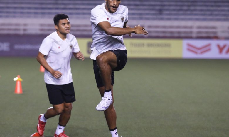 Timnas Indonesia jalani Official Training sebagai persiapan laga kontra Filipina. Sumber foto: Twitter @PSSI