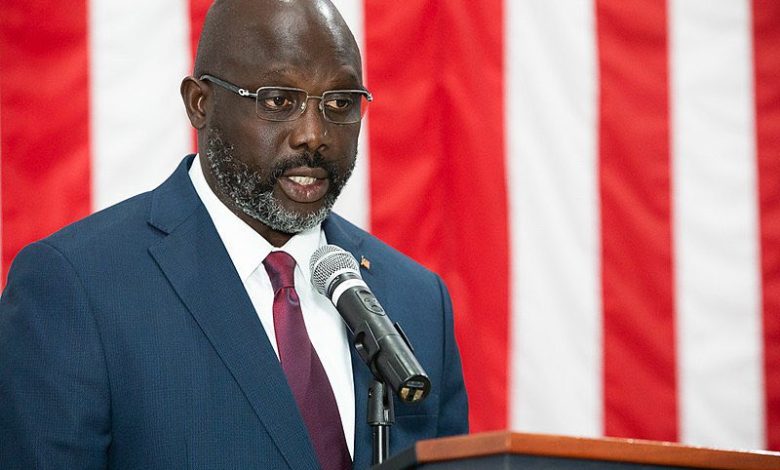 George Weah (Presiden Liberia) Sumber Foto: Twitter @KouMonpleh