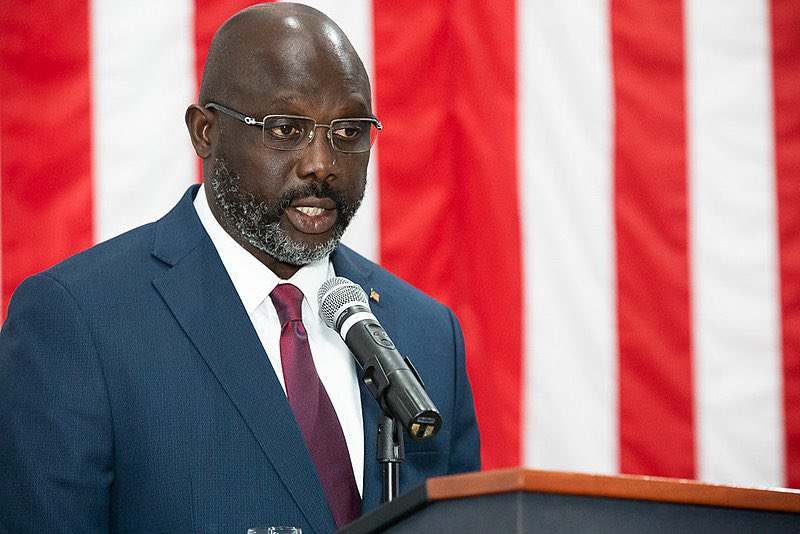 George Weah (Presiden Liberia) Sumber Foto: Twitter @KouMonpleh