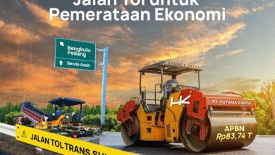 Tol Trans Sumatra untuk pemerataan ekonomi. Sumber Foto: Instagram @smindrawati.