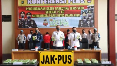 Konferensi Pers Polres Jakarta Pusat. Sumber Foto: website polresmetrojakpus