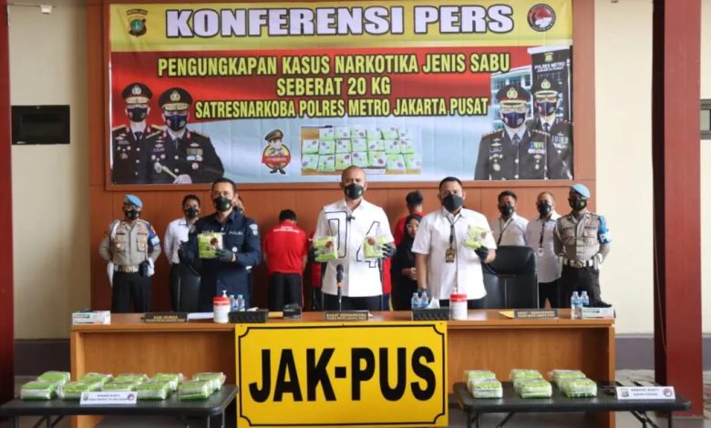 Konferensi Pers Polres Jakarta Pusat. Sumber Foto: website polresmetrojakpus