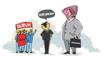 Ilustrasi Intimidasi Bos ke Pekerja. Sumber foto: FunnyCartoon