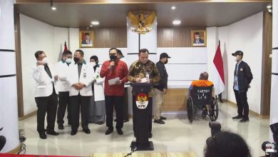 Konferensi Pers Penahanan Tersangka Dugaan TPK di Papua. Sumber Foto: Tangkapan Layar Youtube KPK