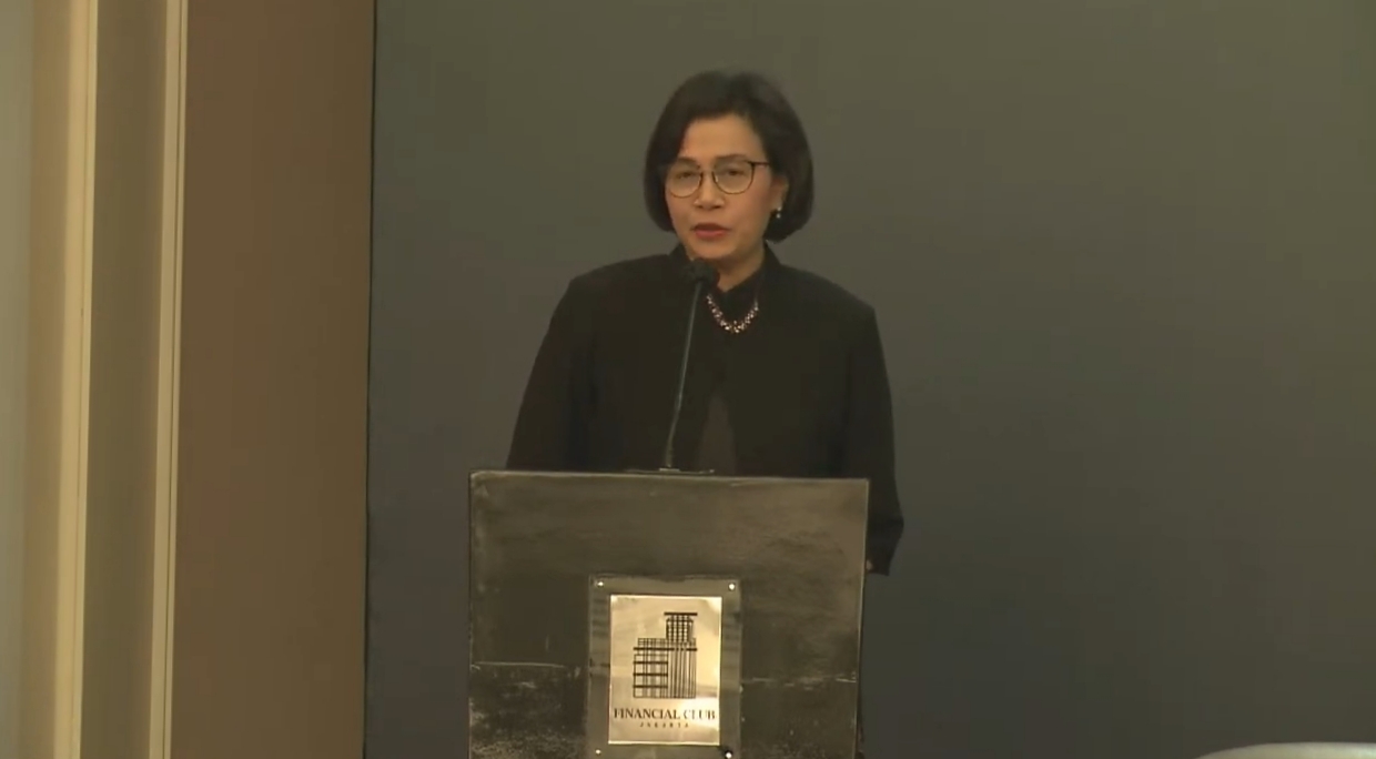 Sri Mulyani Indrawati (Menteri Keuangan). Sumber Foto: YouTube Ikatan Bankir Indonesia