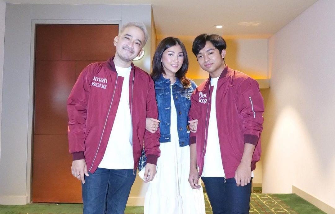 Ruben Onsu, Sarwendah, Betrand Sumber foto: Instagram @rubenonsu