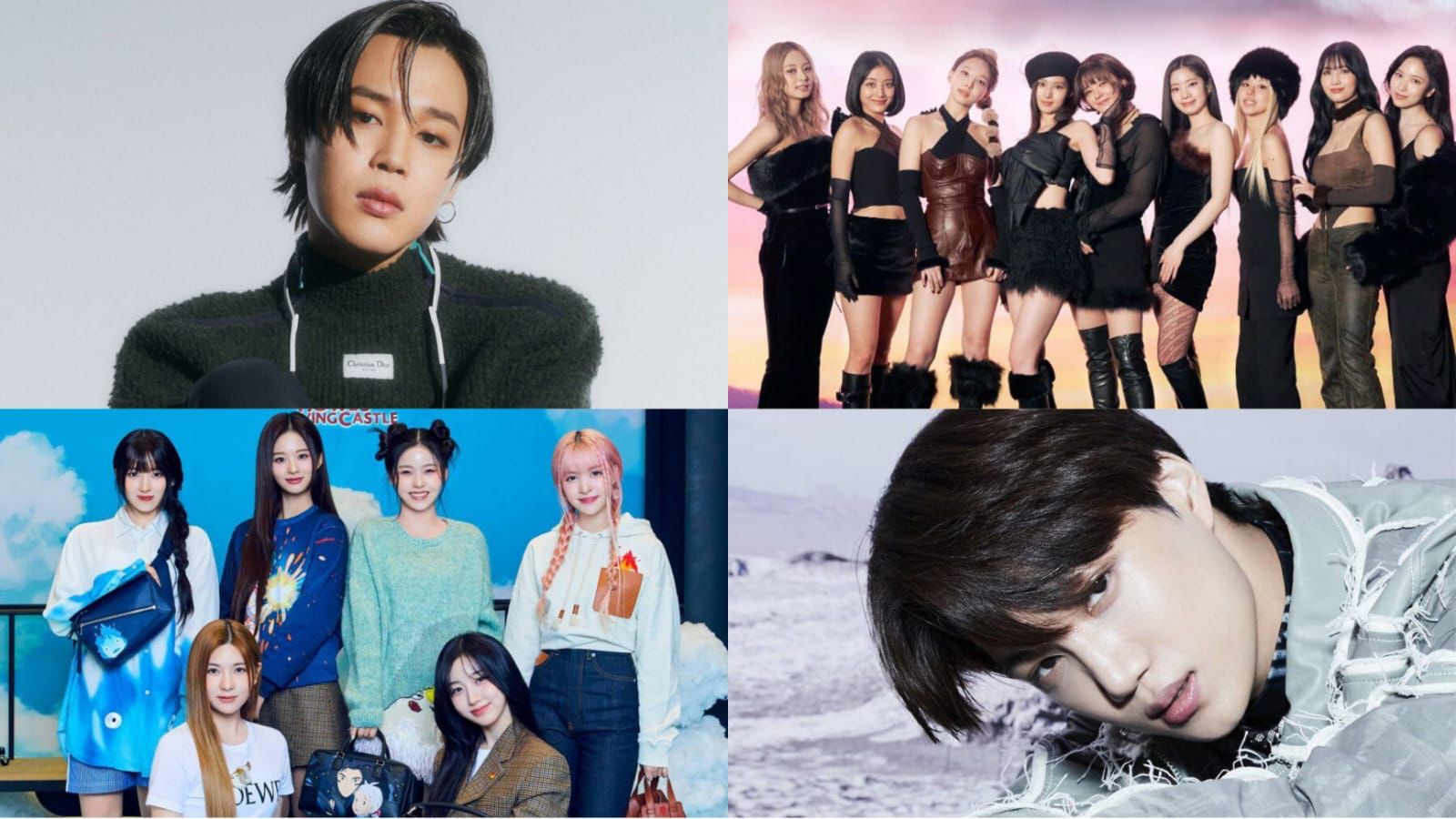 Jimin BTS, TWICE, Kai EXO, NMIXX Sumber Foto: Soompi