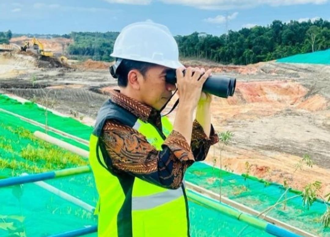 Presiden Jokowi Saat Meninjau Pembangunan di IKN. Sumber Foto: Instagram @jokowi