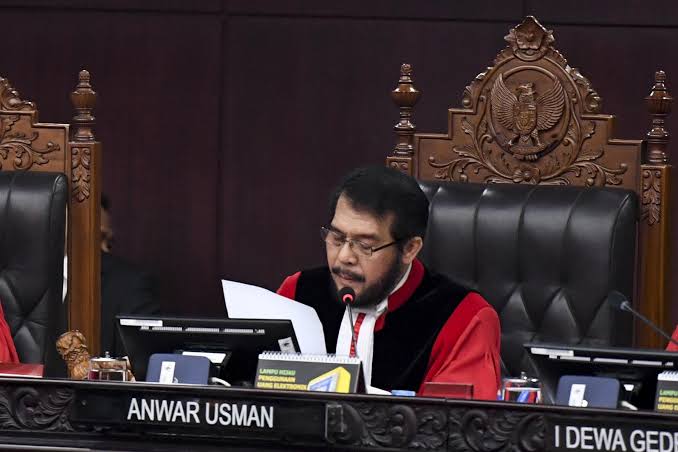 Keterangan Foto: Anwar Usman (Ketua Mahkamah Konstitusi). Sumber Foto: Website mkri.id