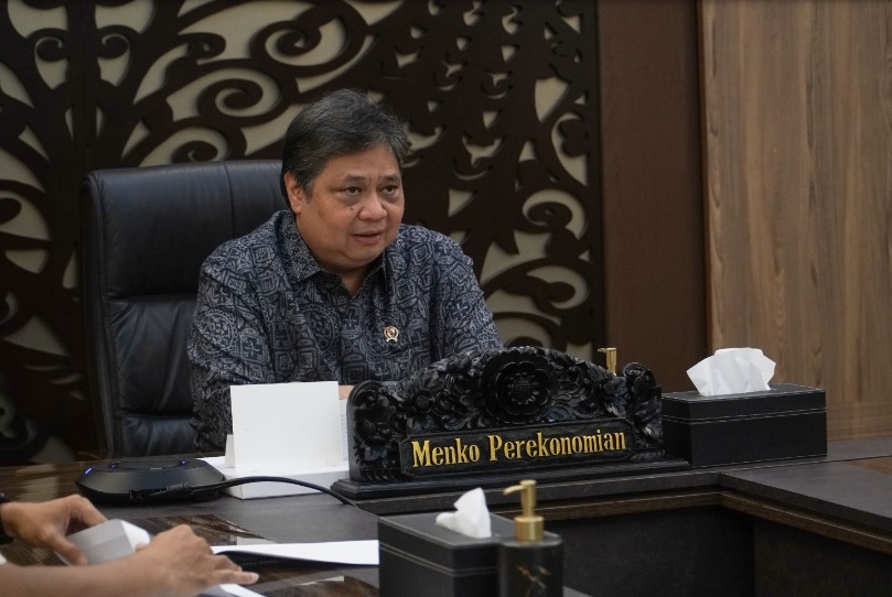 Airlangga Hartarto (Menko Perekonomian) saat menjelaskan pendaftaran Kartu Prakerja Gelombang 48. Sumber foto: ekon.go.id