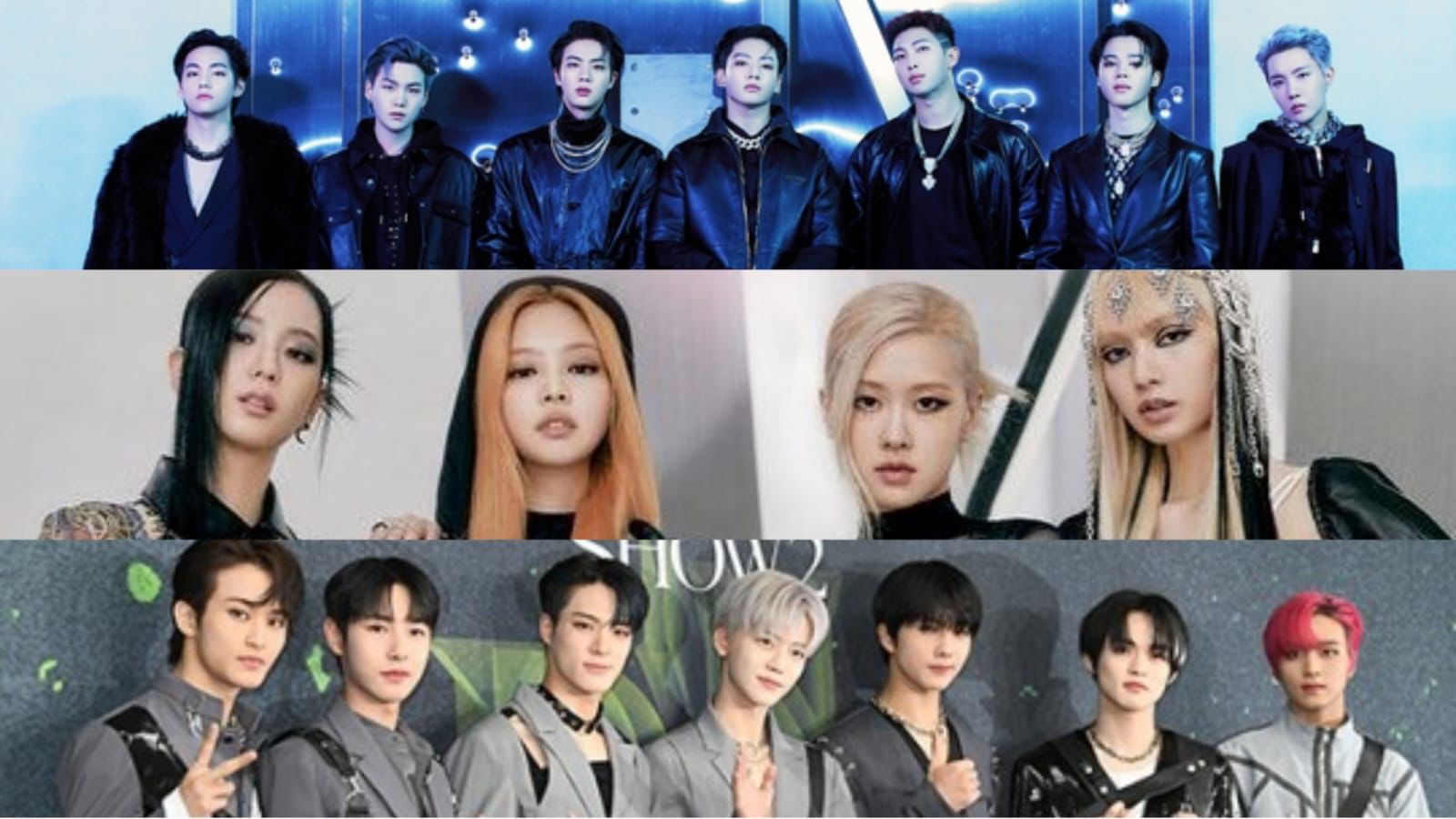 BTS, BLACKPINK, NCT DREAM Sumber Foto: Website Naver