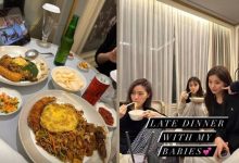 ITZY sedang memakan makanan khas Indonesia Sumber Foto: Instagram @itzy.all.in.us