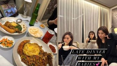 ITZY sedang memakan makanan khas Indonesia Sumber Foto: Instagram @itzy.all.in.us