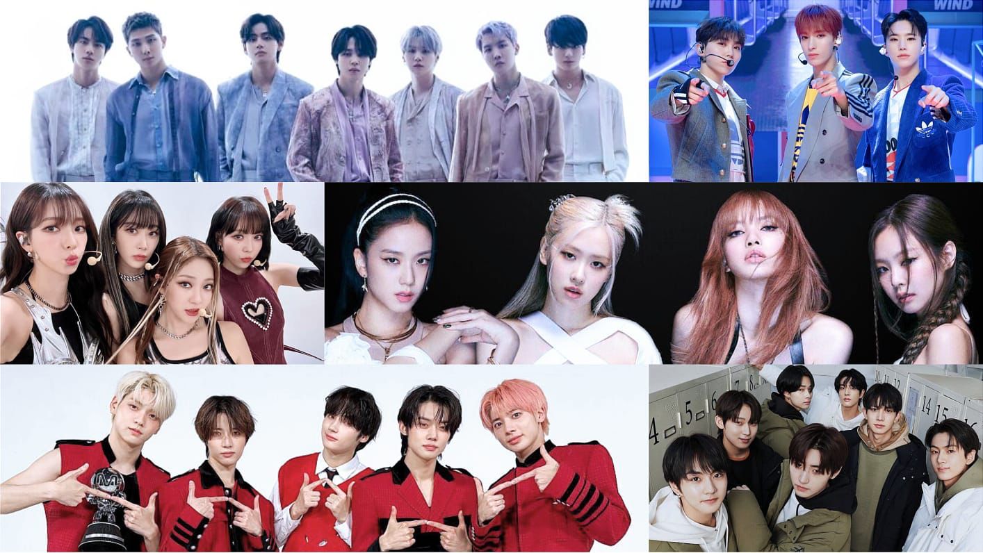 BTS, BSS SEVENTEEN, BLACKPINK, AESPA, TXT, ENHYPEN Sumber Foto: Soompi