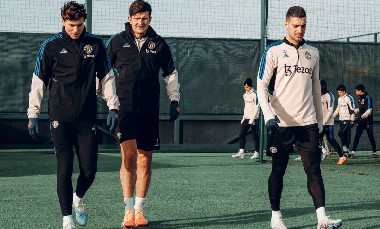 Latihan Pemain MU. Sumber foto: Twitter @ManUtd