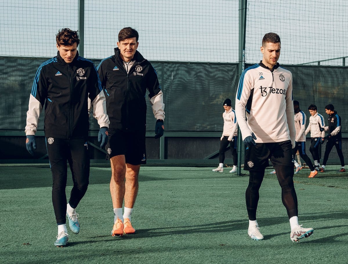 Latihan Pemain MU. Sumber foto: Twitter @ManUtd