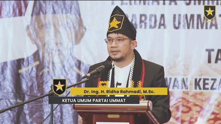 Ketua Umum Partai Ummat. Sumber Foto: Instagram @ridhorahmadiofficial