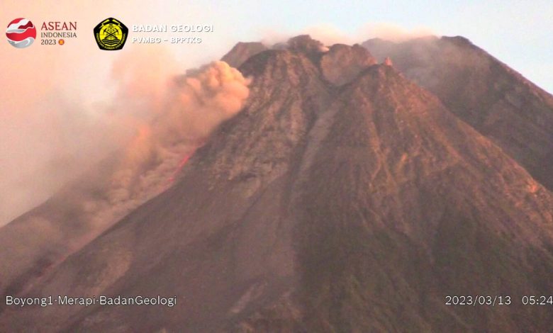 Erupsi Gunung Merapi. Sumber Foto: Tangkapan Layar Twitter @ BPPTKG