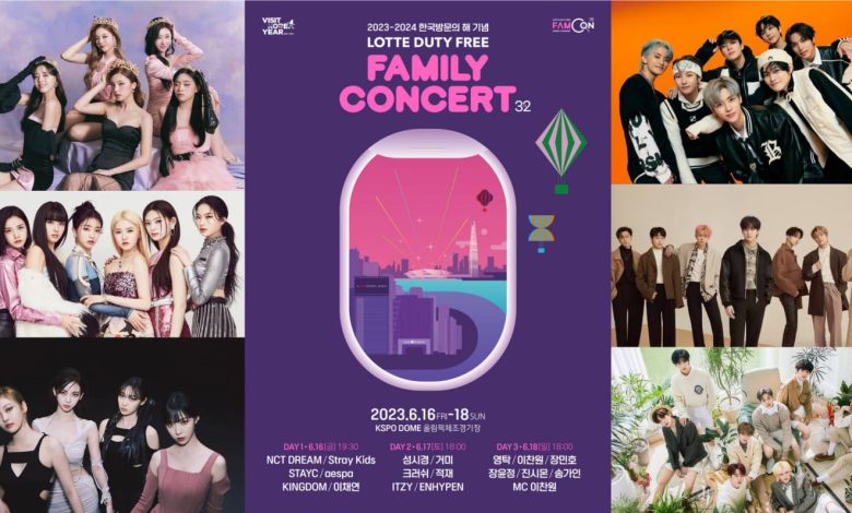 Poster Lotte Duty Free Family Concert dan sederet artis K-pop Sumber Foto: Soompi