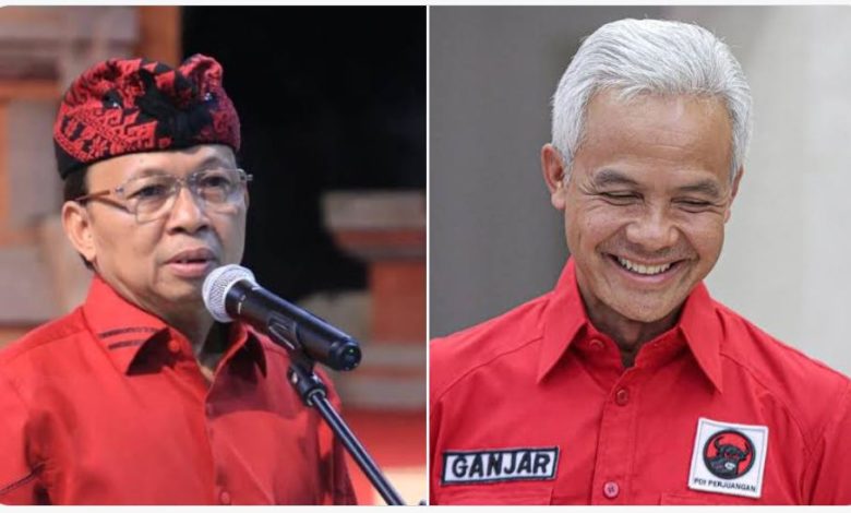 Ganjar Pranowo (Gubernur Jawa Tengah) dan I Wayan Koster (Gubernur Bali). Sumber Foto: Twitter/@FaktaSepakbola
