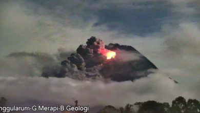 Erupsi Gunung Merapi. Sumber Foto: Tangkapan Layar Twitter @BPPTKG